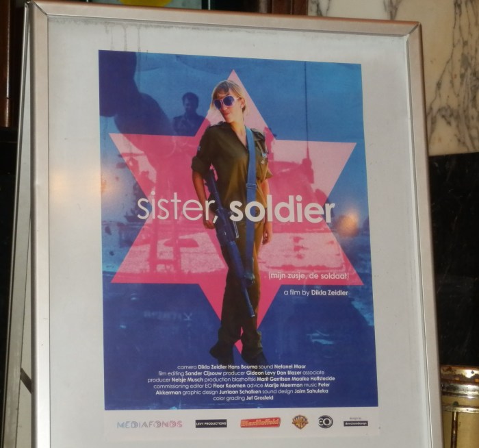 Het affiche van "Mijn zusje, de soldaat"